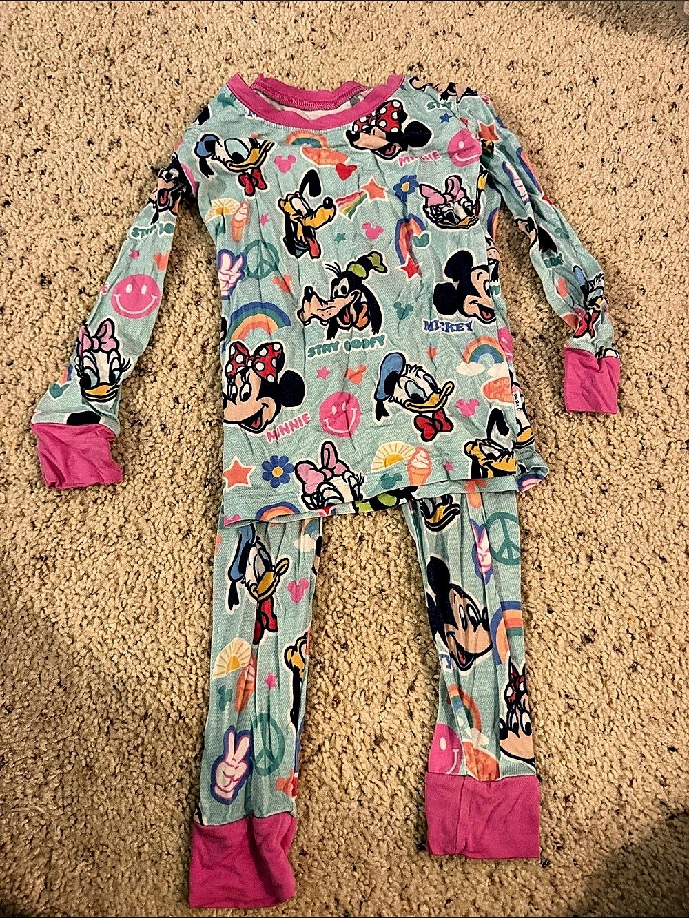 Disney Mickey & Minnie Pajama Set Size 3T